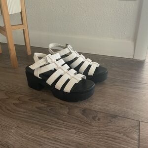 Madden NYC Platform Heeled Sandal